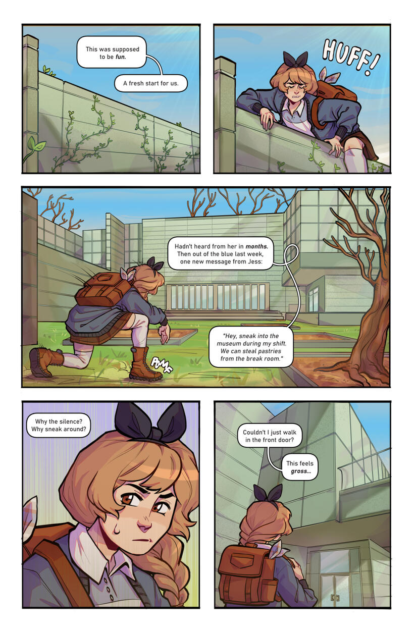 Written by Nate Powell, illustrated by Lucky Christiansen (Spitball IX, 2023).